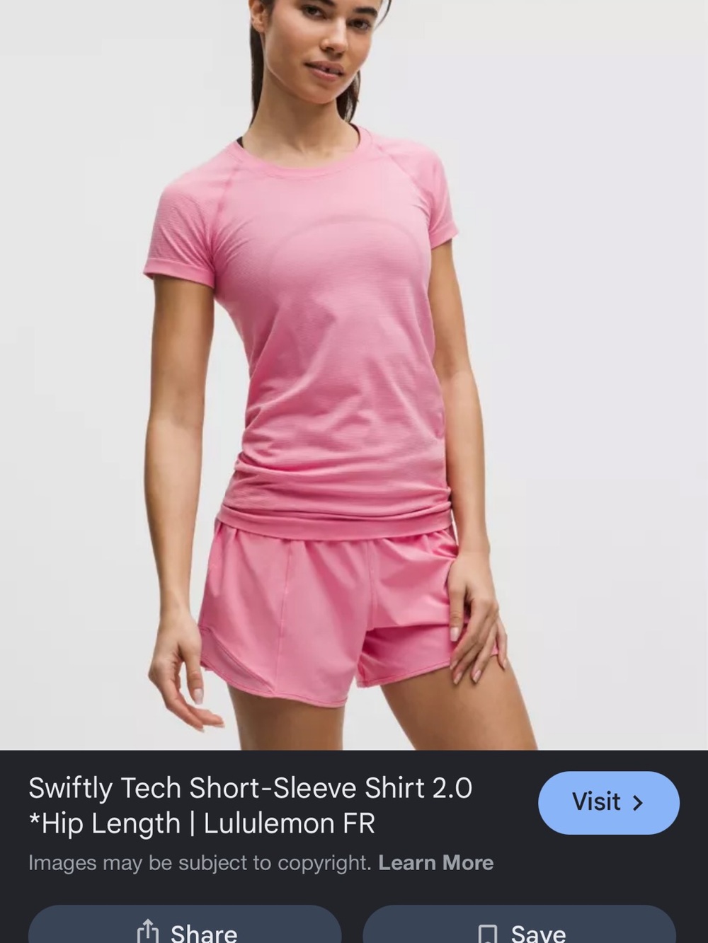 lululemon athletica Pink Short-Sleeve Athletic Tee